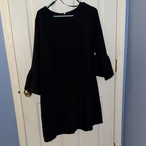 City Chic Black dress straight design loose fit heavy weight